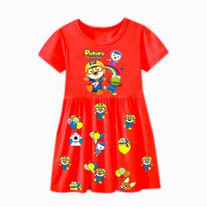 Pororo daster anak perempuan 2-6 tahun