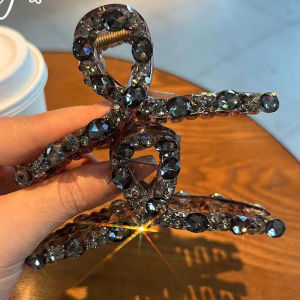 คลิปหนีบผมรูปฉลาม ประดับเพชร ขนาด 11 ซม. สไตล์ Starry Sky Dream ของ Oloey ที่สวมใส่สบายและสวยงามสำหรับผู้หญิง