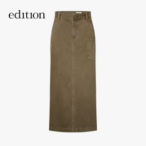 edition | Autumn Casual Loose Fit Straight Denim Skirt