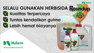 HERBISIDA ROUNDUP 486SL 1 LITER PEMBASMI RUMPUT GULMA LIAR