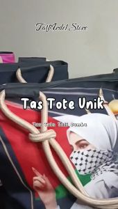Tote Bag Wanita tali kepang/ Souvenir umroh/ Souvenir manca negara