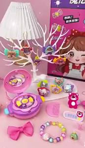 Bộ Đồ Chơi Phép Thuật Tiên Nữ - Hộp Quà Bí Ẩn - Trang Sức Giả Làm Đồ Chơi Cho Bé Gái - Đồ Chơi Làm Đẹp Lấp Lánh - Quà Tặng Ngày Thiếu Nhi & Giáng Sinh