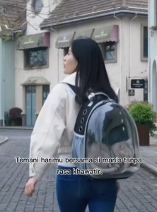 FX PET - Tas Anabul Astronot Full Transparan M05 Tas Ransel Hewan Pet Rucksack Pet Travel Bag/Carrier