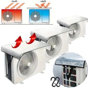 ฝาครอบเครื่องปรับอากาศแบบทนทาน 1/3 ชิ้น ป้องกันสภาพอากาศ ประหยัดพลังงาน ระบายอากาศได้ดี สำหรับภายนอกอาคาร ป้องกันแสงแดด