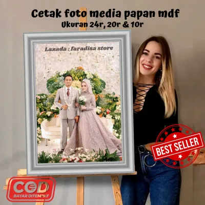 cetak foto plus bingkai ukuran 24r 20r dan 10r