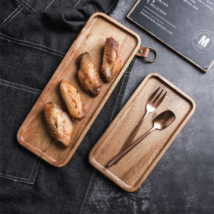 Japanese Wooden Serving Tray Rectangular
