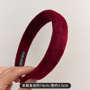 Red New Year Womens Hairband High Cranial Pressure Hair Accessories Autumn Winter Festive Korean Style Fashionable Hairbands