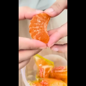 Naraya Mandarin Orange Soft Jelly Candy - Permen Kembang Gula Lunak Jelli Rasa dan Bentuk Jeruk 500g