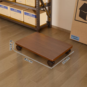 evesigar | Four-wheel Flatbed Trolley Moving Cart