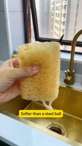 3 Pieces Multi Natural Loofah Washing Brushes Luffa Loofa Bath Body Shower Sponge Kitchen Cleaing Scrubber Bathroom Accessories