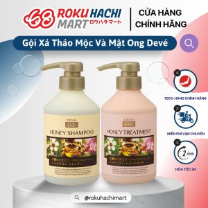 Dầu Gội Và Dầu Xả Chiết Xuất Thảo Mộc Và 3 Loại Mật Ong Deve Honey Shampoo Treatment (450ml)