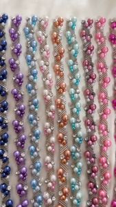 Payet Rangkai Mutiara a11/ Bisa costum warna dan ukuran