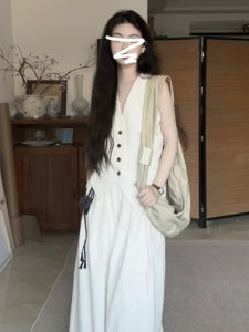 New 2025 Summer Outfit Salt Series Light Maturity Professional Two-Piece Set Street Fashion Unique Style Polyester Cotton Blend