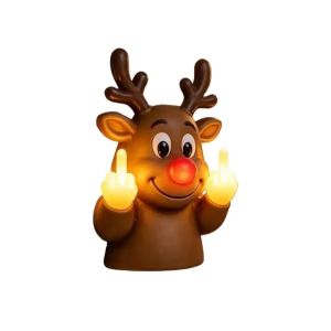 Novelty Santa Claus Figurine LED Night for Home Holiday Party Decor for Living Dining Room Wall Decorative Gift Ornament Lamp