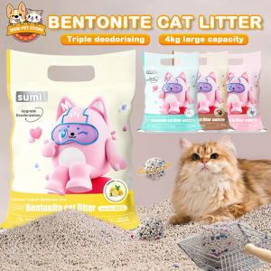 Bentonite Cat Litter Premium Bentonite Cat Litter Sand Clumping Litter Sand for Cat Natural Mineral Formula Cat Litter 4 Scents deodorized Highly Absorbe Dust-Free 