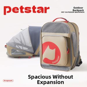 petstar | Expandable Portable Breathable Pet Backpack