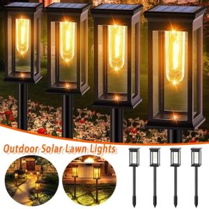 Solar Outdoor LED Lighting Tungsten Light IP65 Waterproof Long Endurance Garden Lawn Light Solar Landscape Lights for Yard