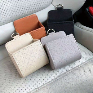 Car Storage Bag Air Vent Dashboard Tidy Hanging Leather Storage Box Glasses Phone Holder Storage Box Suitable for Honda Accord Civic City Stream Urban Jazz CRV BRV HRV Car Supplies