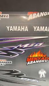 STRIPING MIO OLD SIMPEL TRANSPARAN MOTIF POLET STICKER ELEGANT BAHAN BENING UV