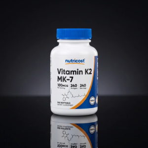 Nutricost Vitamin K2 MK7 100mcg Premium Dietary Supplement Menaquinone Softgels 240s