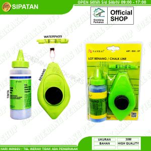 Lot Tukang Benang Nankai Benang Tinta 30M Sipatan Ukur Tukang Set