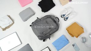 ISLAND ELEPHANT Waterproof 15.6inch Laptop Backpack Student School Bag Casual Bag Travel Bag