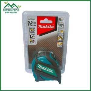Thước cuộn Makita 5.5m B-57146dây thước dùng được 2 mặt thước kéo cao cấp đầu nam châm