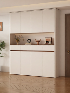 Solid Wood Entry Shoe Cabinet