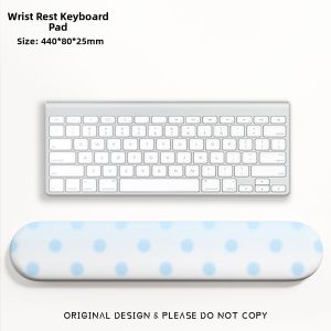 KALLDUN | Blue Dots Wrist Support Mouse Pad