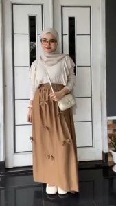 SIERRA FASHION - Rok PITA COQUETTE / Coquette Skirt / Bawahan Wanita Jumbo Bahan Katun Twist Berkualitas Rok Maxi Ruffle Untuk Wanita - Lazada