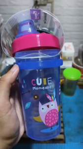 300ml Duckbill Drinking Training Cup Cartoon Portable Water Bottle for Baby to Kids & Toddler Training Cup BPA-free
