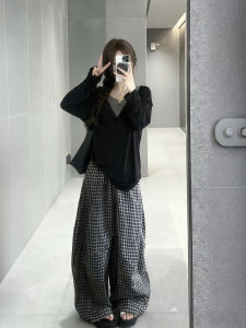 XUECAIQI | Spring New Korean Style Retro Two-Piece Set