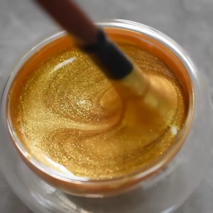 💕Environmentally friendly net taste 0 formaldehyde💕 24K Gold Paint For Metal Metallic Gold Acrylic Paint For Wood Leather Waterproof gold color paint for wood gold dust for paint metal paint glossy metal paint for bag hardware