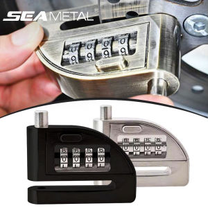 SEAMETAL Motorcycle Password Disc Brake Lock Anti-pry Disc Lock Waterproof Rust-proof Electric Car Bike Anti-theft Lock