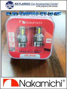 BULB T20 7443 DOUBLE CONTACT BRAKE LIGHT 16 LEDS 340 LUMENS/PAIR 1200 LUMENS/PAIR NON FLASH12V WHITE 6000K