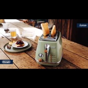 Máy Nướng Bánh Mì DeLonghi CTOV2103 Icona Vintage (BG/GR) - Nhiều Chức Năng - Chính Hãng