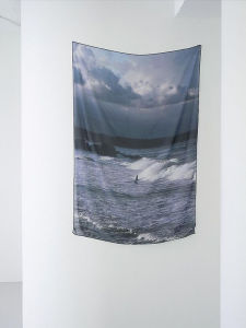 Surfing River Ins Wind Hanging Cloth Bay Window Curtain Bedroom Fabric Craft Background Fabric Thin Half Shade Transparent Gauze Curtain