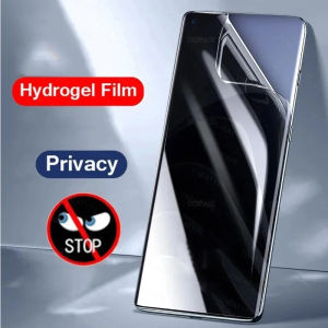 3PCS Privacy Hydrogel Film For Realme GT 6T ENO 6 5 SE C63 C67 C55 C53 Screen Protector Without Fingerprint Unlocking