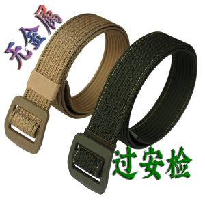 Early Wood Ditch เข็มขัดเอวไนลอนพร้อมหัวเข็มขัดพลาสติกสําหรับผู้ชายผู้หญิงสไตล์ลําลอง Light Body แหวนคู่หัวเข็มขัดออกแบบกลางแจ้ง