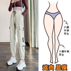 High Waist Straight Leg Workwear Pants Womens Spring Autumn plus Size Pear Shaped Body White Sports Sweatpants Trousers