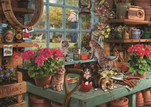 Kayou | 500 Pieces Jigsaw Puzzle Naughty Cats Puzzle Unique Gift for Adult Kids Friend Animal Lover Home Office Bedroom Wall Decor