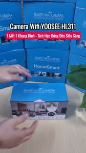 CAMERA Trong Nhà WIFI YOOSEE Bóng Đèn Thiết Kế Nhỏ Gọn Xoay 360 Độ Ban Đêm Có Màu Đàm Thoại 2 Chiều - BẢO HÀNH 12 THÁNG