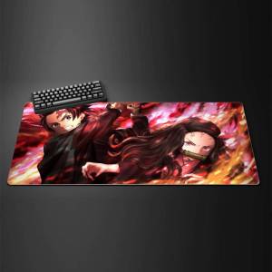 Bandai | Demon Slayer Swordsmith Village Anime Gaming Mouse Pad Large Rubber Keyboard Desk Mat With 2MM Stitched Edge Design