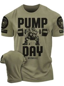 Summer new Adrenaline Power Workoout gym mens breathable round neck T-shirt high-quality letter printed casual top