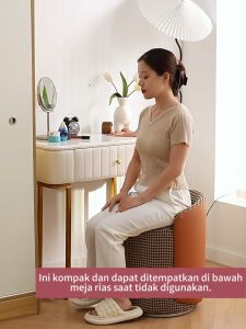 Kursi Makeup Sofa Bulat Minimalis Kursi Kantor Sofa Stool Bulat Stool Kursi Belajar Kursi Meja Rias