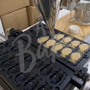 เครื่องทำขนมไทยากิปลาจิ๋ว หัวเดี่ยว 14 ตัว - AMB-0823