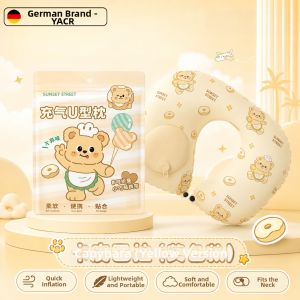 Anti-Choking Head Support Inflatable U-Shaped Pillow Float