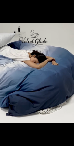 Velvet Glad 980TC Bedsheet Set Gradient Color Quilt Cover Set 100% Cotton Comfortable & Breathable