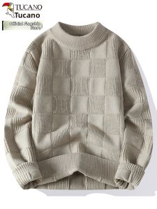 TUCANO | Vintage Checkered Round Neck Sweater