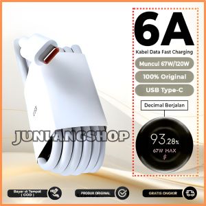 Kabel Data Xiaomi 6A Turbo Charging 33W 45W 67W 90W 120W Original 100% For Xiaomi Note 9Pro Note 10 Note 10S Note 10Pro Note 11 Note 12 Poco